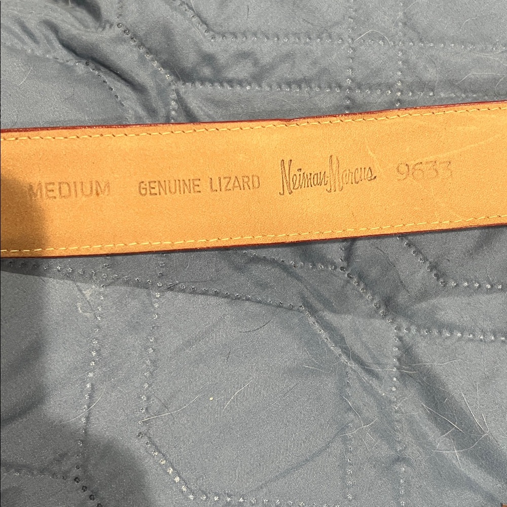 Neiman Marcus Genuine Lizard Belt - Picture 3 of 3